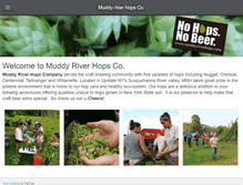 Tablet Screenshot of muddyriverhops.com